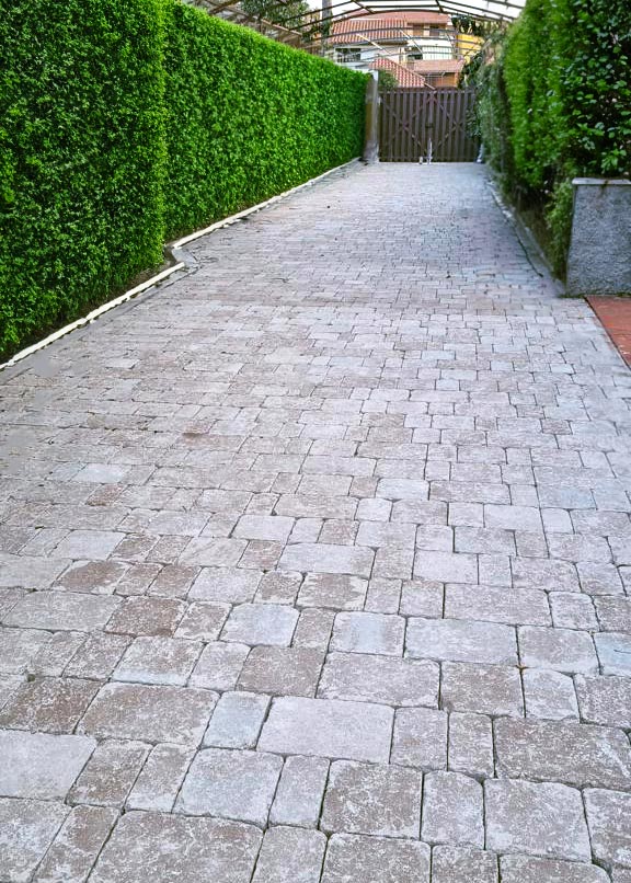 Vecchio Casale colore creta mix - pavimentazione vialetto ingresso casa privata